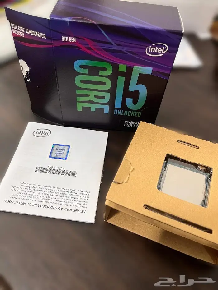 للبيع معالج intel i5 9600k بحالة ممتازه 1