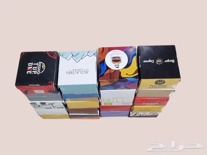 علب حلا وبرغر طباعة باللوغو 12 12 8 سم 0