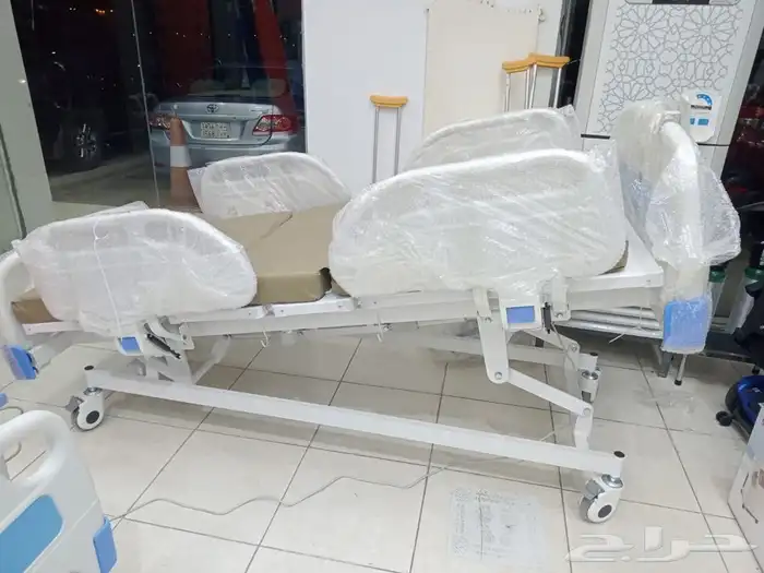 سرير طبي للمرضى جديد 5 حركات كهربائي جوانب فايبر 9