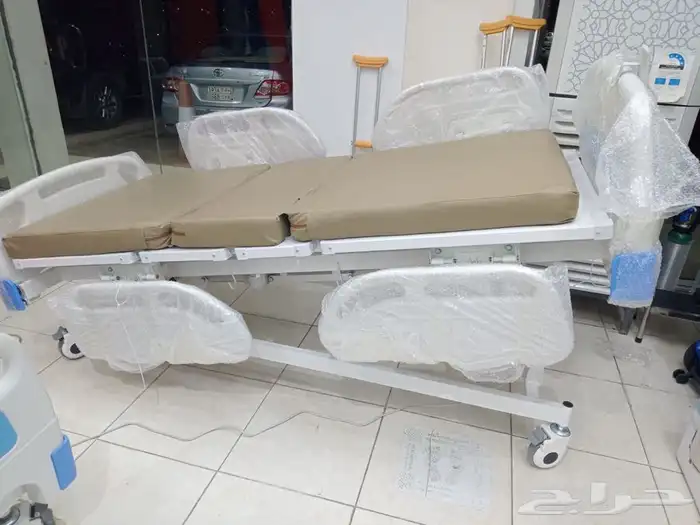 سرير طبي للمرضى جديد 5 حركات كهربائي جوانب فايبر 8