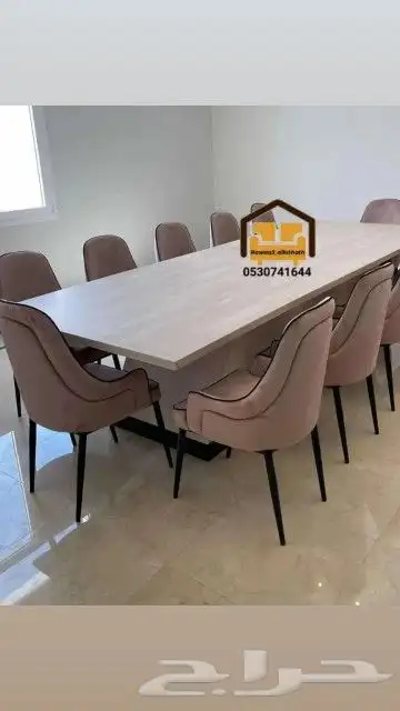 تنفيذ ديكورات جدارية طاولات طعام 1