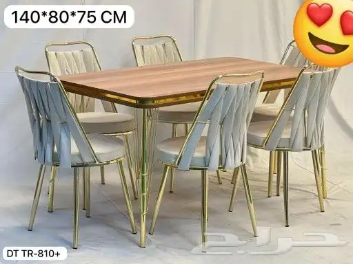 أفخم طاولات طعام تركية وماليزية جودة عالية رخام خشب 7