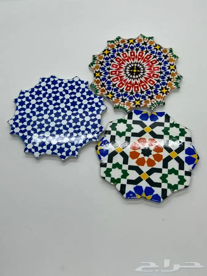 كوستر قهوة زليج مغربي 0