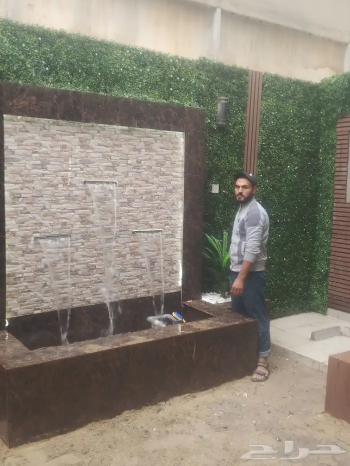تنسيق حدائق وتصميم الشلالات 2