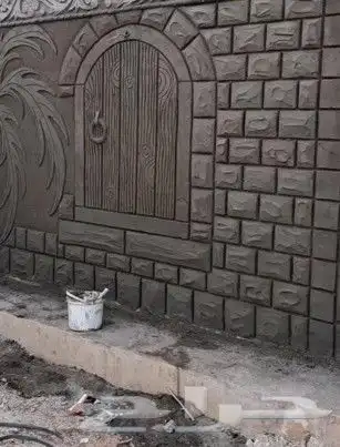 نحت اسمنت ديكور شلالات أحواض زراعه تنسيق نوافير مؤسسة العبر 3