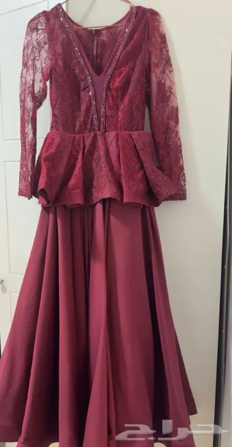 فستان حفلات ومناسبات نظيف للأمانة استخدام مرة وحده 0