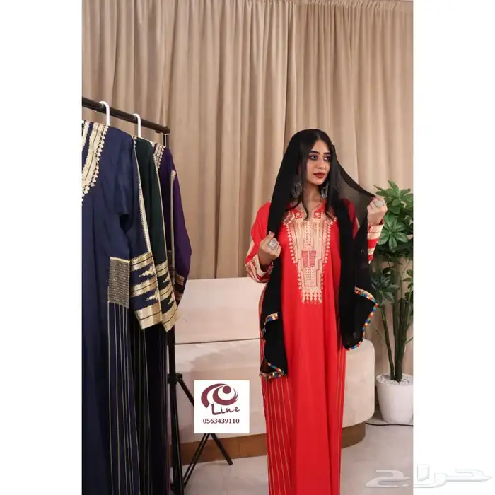 جلابيات عسيريه الخامه كريب ملكى درجه اولى 16