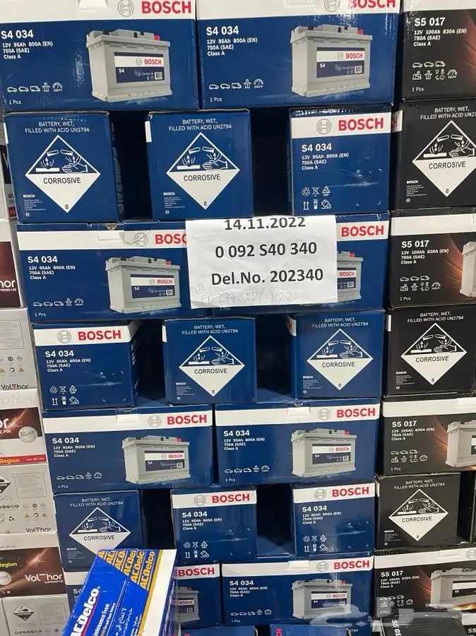 بطاريات بوش بي ام دبليو مرسيدس اودي بورش جنسس بنتلي روز ران 0