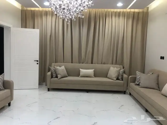 كنب امريكي مودرن جودة -ضمان خشب-اسفنج طقم L جاهز خلال5 ايام 2