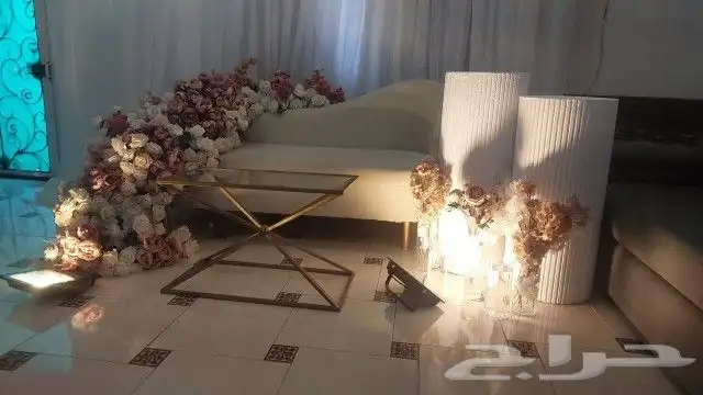 تنسيق حفلات كوش استقبال كنب كراسي ستاير ورد طبيعي ورد صناعي 4