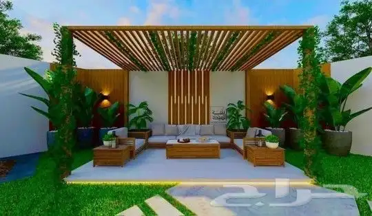 مضلات سواتر برجولات ديكورات واصباغ 7