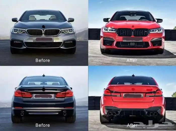 بودي كيت F10 تحويل الى 2022 M5 G30 M TEK مع التركيب 27