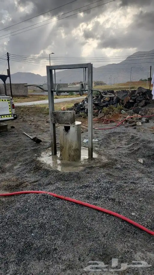 كشف مياه حفار ابارتنزيل مواسير تصوير الابار المحفوره كمرة فل 8