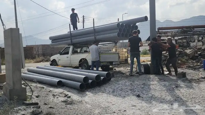 كشف مياه حفار ابارتنزيل مواسير تصوير الابار المحفوره كمرة فل 9