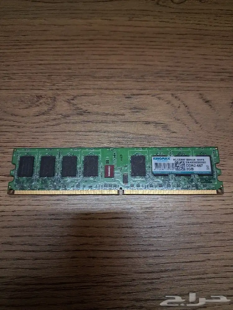 رام كمبيوتر 2 جيجا DDR2 مستعمل نظيف 0