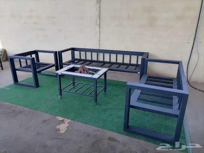 كنب مجلس حدائق حديد مشب منقل نار 0