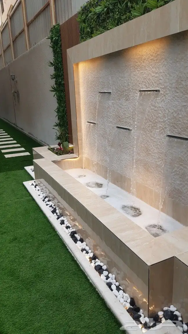 تنسيق الحدائق والشلالات والنوافير والمظلات 0