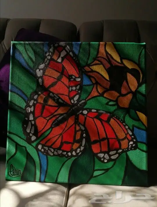 لوحه كانفوس مرسومة يدويا أسر منتجه لوحه جداريه 1
