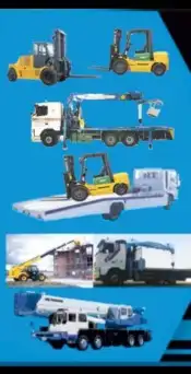 إيجار رافعات شوكيه وكرينات جميع الاحجام 3