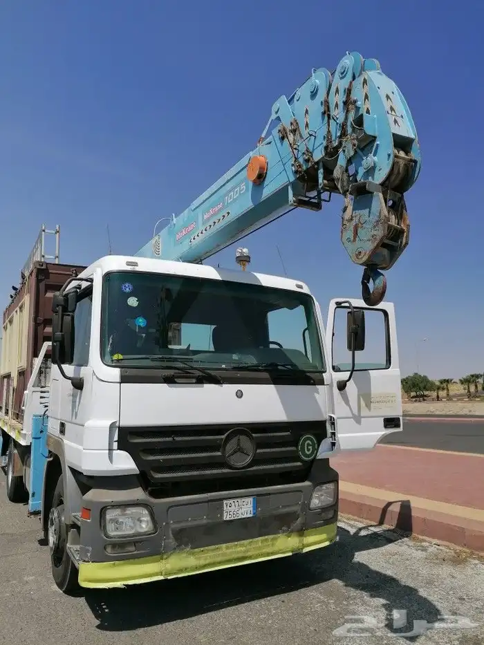 ونش كرين بوم تراك للإيجار boom truck for Rent للايجار الشهري 5
