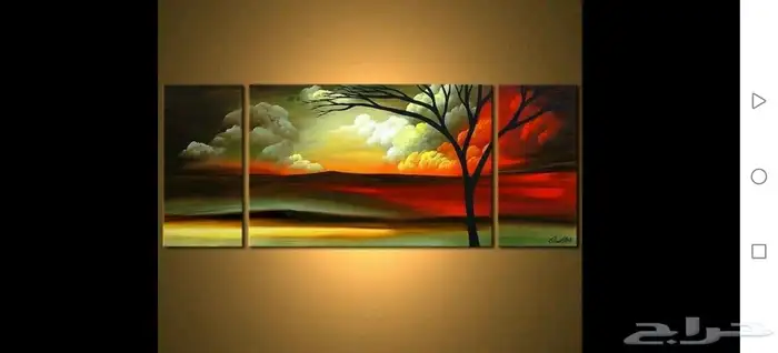 لوحات فنيه مودرن رسم يدوي إحترافي 1