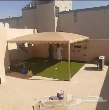 مظلات وسواتر وجلسات وجميع أعمال الحداده 40