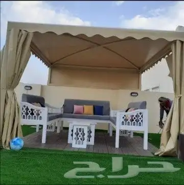 مظلات وسواتر وجلسات وجميع أعمال الحداده 42