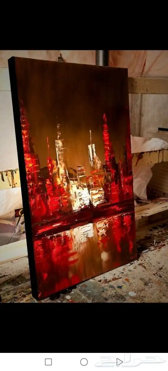 لوحات فنيه مودرن رسم يدوي إحترافي 5