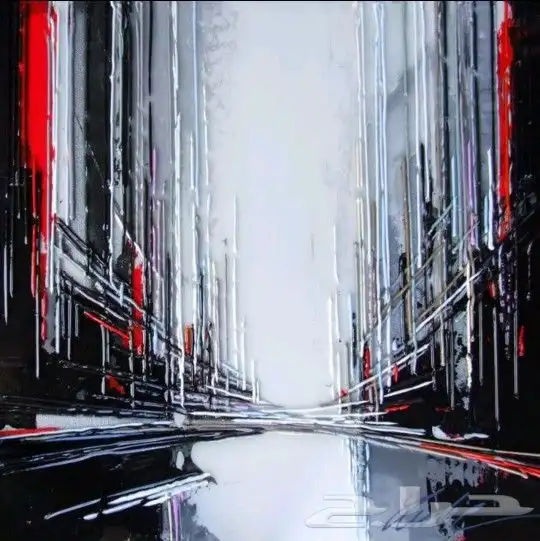 لوحات فنيه مودرن رسم يدوي إحترافي 9