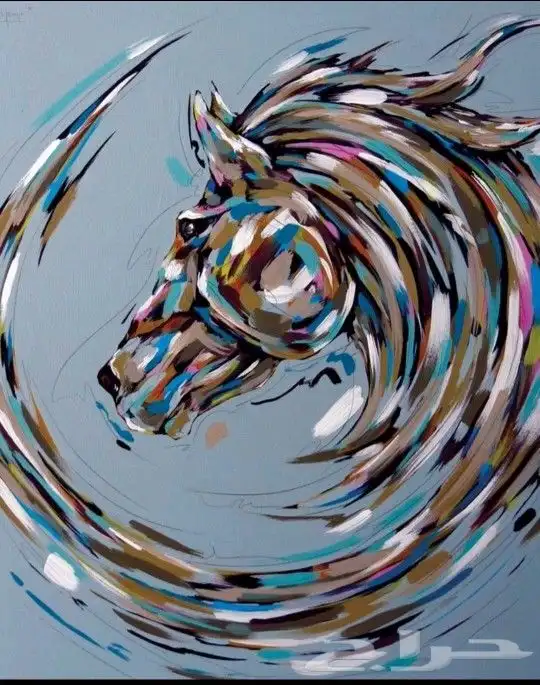 لوحات فنيه مودرن رسم يدوي إحترافي 0