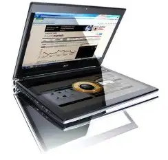 لابتوب أيسر شاشتين لهواة النوادر 0