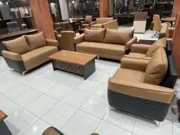 تفصيل جاهز كنبات جلد للمكاتب وفنادق وكوفي شوب و كراسي طعام 6