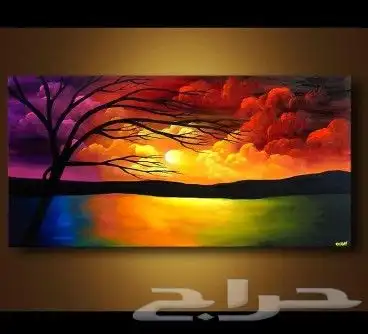 لوحات رسم فن تشكيلي بالفرشاه 3