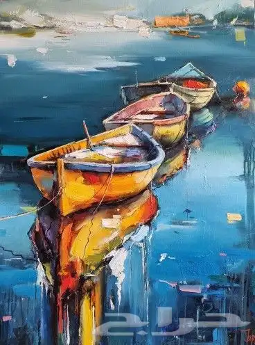 لوحات رسم فن تشكيلي بالفرشاه 7