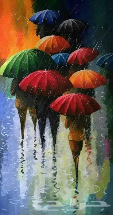 لوحات رسم فن تشكيلي بالفرشاه 8