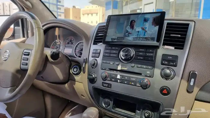 شاشة نيسان ارمادا 2010 توليف مع كامره خلفيه 3