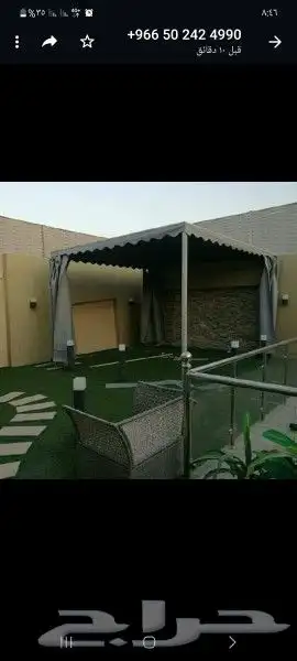 مظلات وسواتر وجميع أعمال الحداده 17