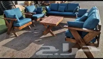 جلسات خارجيه خيزران وخشب وحديد حسب الطلب 32