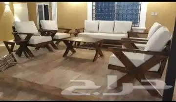 جلسات خارجيه خيزران وخشب وحديد حسب الطلب 37
