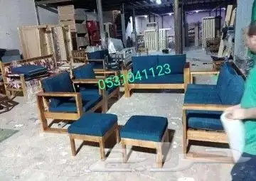 جلسات خارجيه خيزران وخشب وحديد حسب الطلب 35