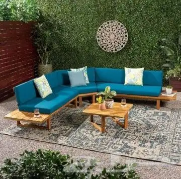 جلسات خارجيه خيزران وخشب وحديد حسب الطلب 40