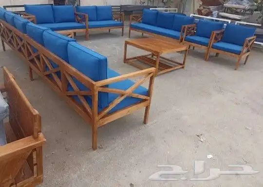 جلسات خارجيه خيزران وخشب وحديد حسب الطلب 30