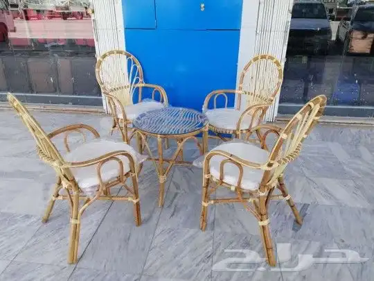جلسات خارجيه خيزران وخشب وحديد حسب الطلب 4