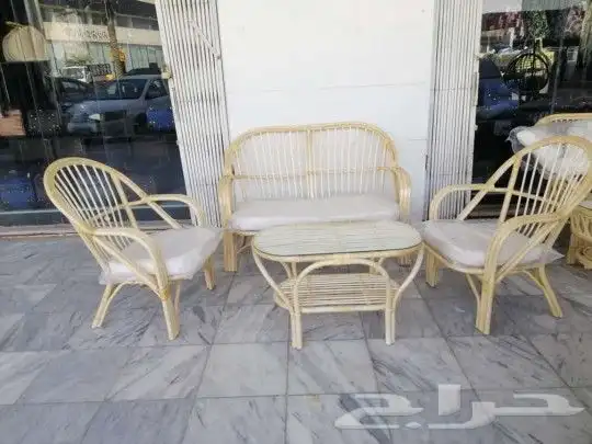 جلسات خارجيه خيزران وخشب وحديد حسب الطلب 5