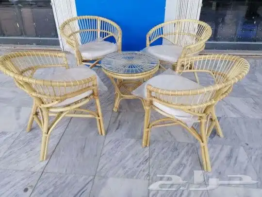 جلسات خارجيه خيزران وخشب وحديد حسب الطلب 7