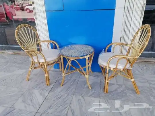 جلسات خارجيه خيزران وخشب وحديد حسب الطلب 16