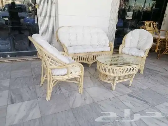 جلسات خارجيه خيزران وخشب وحديد حسب الطلب 12