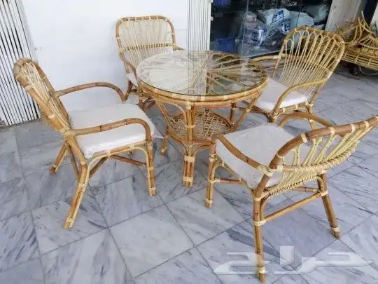 جلسات خارجيه خيزران وخشب وحديد حسب الطلب 3