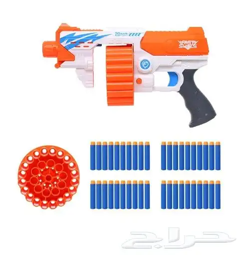 مسدس قاذف مع 40 طلقة اسفنجية 0