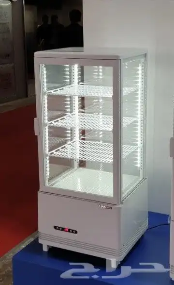 ثلاجات عرض حلويات وكيك 4 جوانب زجاج 7